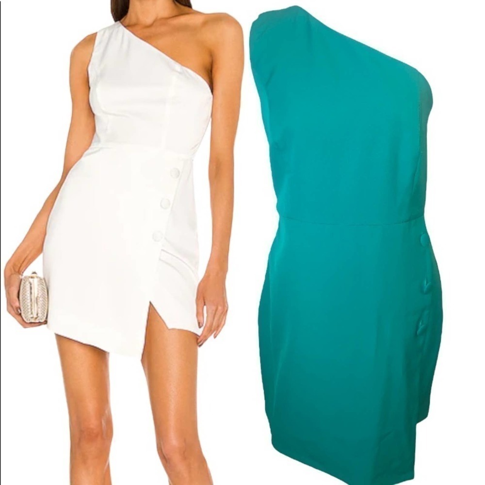 NWT Revolve NBD Tere Button Mini Dress in Green Size XL
